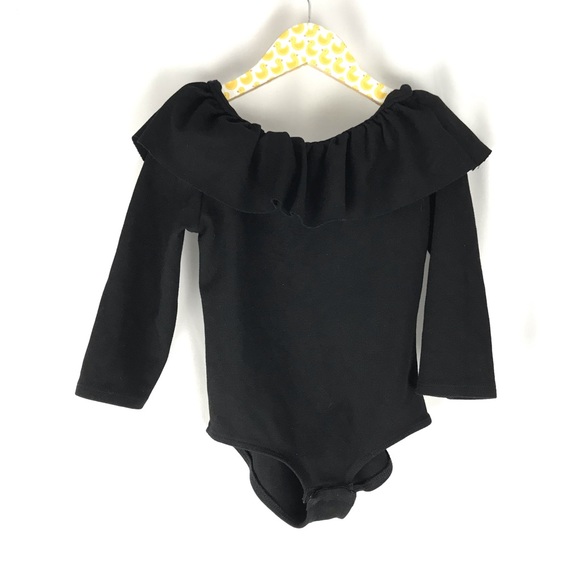 Zara Other - Zara Girls Black Ruffle Leotard